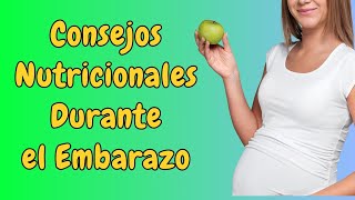 Consejos nutricionales durante el embarazo [upl. by Landy]