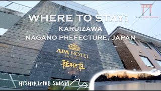 Where to stay in Karuizawa APA Hotel Karuizawa Ekimae  Nagano  Winter [upl. by Rainger]