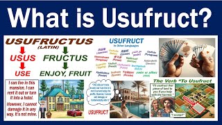 What is Usufruct [upl. by Suolhcin]