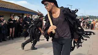 Beltane Border Morris dancing Tamara Teign Maritime Shanty Festival Teignmouth Devon 992023 [upl. by Etselec]