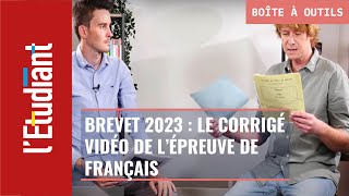 Brevet 2023  le corrigé de lépreuve de français [upl. by Eelyme]