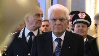 Mattarella inaugura due gruppi scultorei recuperati dai Carabinieri [upl. by Aniakudo]