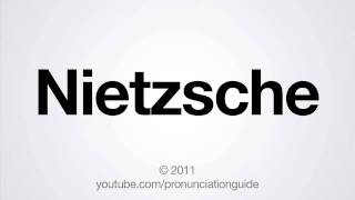 How to Pronounce Nietzsche [upl. by Chaffin]