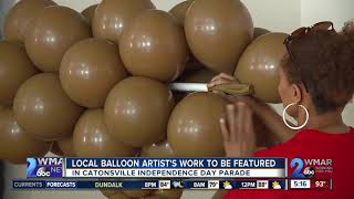 Local balloon artists work to be featured in Catonsville Independence Day parade [upl. by Liliane]