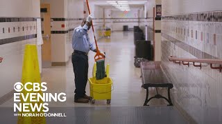 Virginia high school students surprise janitor with SUV [upl. by Hanikas]