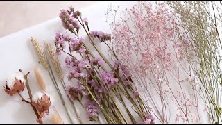 Workshop Leesha Dried Flower Bouquet Arrangement  BloomThis [upl. by Ollehto]