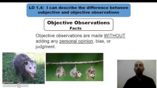 Comparing subjective observations and objective observations [upl. by Shum]