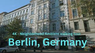 Berlin Germany  My neighborhood  4k ambient walking tour [upl. by Arnie]