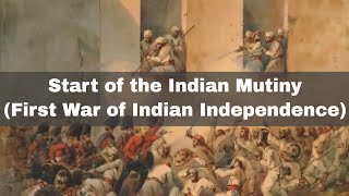 10th May 1857 The start of the Indian Mutiny First War of Indian Independence [upl. by Enomys673]