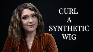 How To Curl A Synthetic Wig Synthetic Wig Tutorials For Beginners [upl. by Alphonse165]