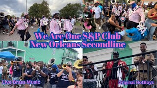 We Are One SampP Club New Orleans Secondline Live Brass Music Original Hotboys Reunion [upl. by Ahouh201]