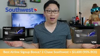 Best Chase Southwest Offers 2 Cards  3600 EV  Comp Pass [upl. by Stefania]