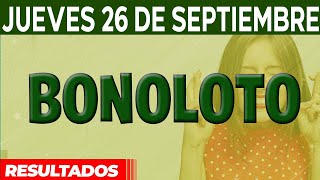 Resultado del sorteo Bonoloto del Jueves 26 de Septiembre del 2024 [upl. by Asiek]