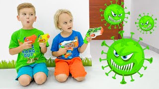 Vlad and Niki  Kids story about viruses Stay healthy [upl. by Bertle]