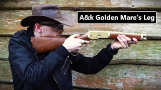 Aampk Golden Mares Leg Lever action Airsoft replica [upl. by Aihcropal]