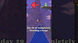 Day 29 of Completely Flooding a Large World in Terraria [upl. by Nerret]