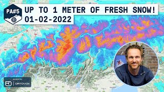 PowderAlert 5 More than a meter of snow incoming  wepowder forecast 122022 [upl. by Hurd]