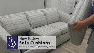 How To Sew Sofa Cushions [upl. by Anerda]