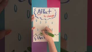 Affect vs Effect reels grammar maths alberteinstein mathproblem mrbean mathstricks [upl. by Rahmann291]