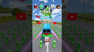 NOOB vs PRO vs HACKER vs HEROBRINE Car Jump Challenge 16 🥴 🚗 shorts beamngdrive [upl. by Ecnaiva766]