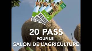 📣JEUCONCOURS Gagnez 1 pass pour le Salon de lagriculture [upl. by Honig]