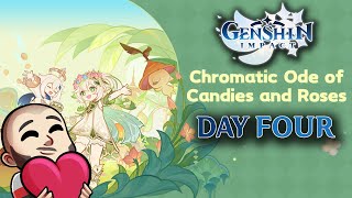 Day 4 Minigames  Chromatic Ode of Candies and Roses  Genshin Session  4K60  Livestream [upl. by Naed]