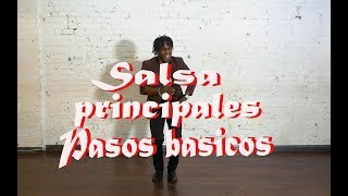 Como Bailar Salsa  Principales Pasos Basicos 2 [upl. by Kimmie400]