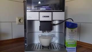 Siemens EQ6 series 300  one year old  Cappuccino  one Touch [upl. by Alehc]