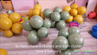 How To Make Balloon Cluster For Making Arch [upl. by Darrow]