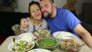 NORTH EAST FOOD MUKBANG  HUBBYS HOME FINALLY [upl. by Ellebyam]