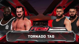 WWE 2K20  Tornado Tag Team match [upl. by Adnilim]