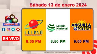 Lotería Nacional LEIDSA y Anguilla Lottery en Vivo 📺│Sábado 13 de enero 2024  855 PM [upl. by Perloff808]