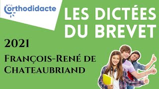 Dictée du brevet 2021 en ligne avec corrigé automatique [upl. by Eanrahs632]