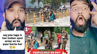 Injured Indian Army Soldier Social Experiment In India  Shocking Pakistani Reaction [upl. by Yendic]