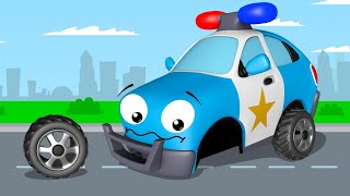 Voiture de police pour enfants  Dessin animé en français  Voitures pour bébés [upl. by Julie]