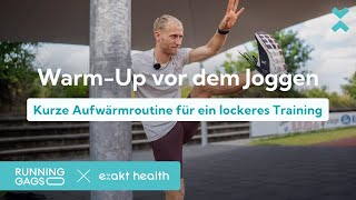 Aufwärmen vor dem Joggen  Kurze Aufwärmroutine für ein lockeres Training [upl. by Lynda]