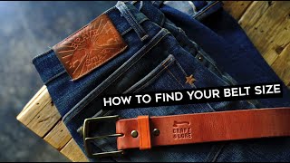 How To Find Your Belt Size [upl. by Mirisola636]