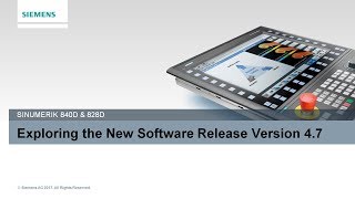 Introducing Sinutrain Version 47 and Software Release V47 for the Sinumerik 840D Sl and 828D 20170 [upl. by Allerbag]