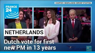 Netherlands general election Tight race as Dutch vote for first new PM in 13 years • FRANCE 24 [upl. by Jennie]