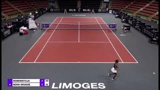 Live Tennis Coverage WTA 125k Limoges Noma Noha Akugue 🇩🇪 Vs Daja Semenistaja 🇱🇻 [upl. by Reinar]