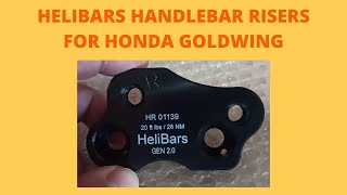 HELIBAR HANDLEBAR RISERS FOR GOLDWING [upl. by Eidde]