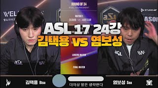 ASL 17 24강 A조 김택용 vs 염보성 Bisu vs Sea 과연 승자는 [upl. by Kelleher409]