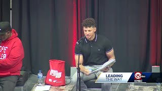 Lead to Read KC Chiefs quarterback Patrick Mahomes reads to over 2000 students [upl. by Nnylyram]