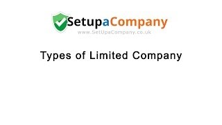 Different Types of Limited Company Explained [upl. by Halle]