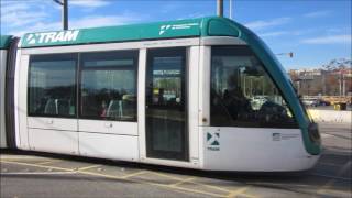 Barcelona Tram  Straßenbahn  Tramvia  Tramway  Villamos [upl. by Swayne]