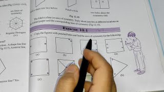 Ex121 Chapter  12 Symmetry  Class 7th Maths [upl. by Sainana]