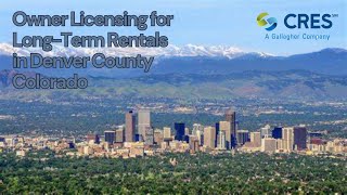 Owner Licensing for LongTerm Rentals in Denver County Colorado [upl. by Arriec337]