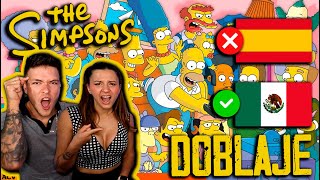 🇲🇽 DOBLAJE LATINO vs ESPAÑOL 🇪🇸 en LOS SIMPSONS HOMERO VS HOMER🔥ft CygnusyRomantic [upl. by Adianes480]