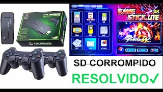 Restaurar Cartão SD Corrompido Game Stick 4k Lite quot64gbquot Modelo M8 v20 e v40  ORIGINAL [upl. by Ainoval]