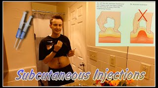 How to do Subcutaneous Injections  At Home Injections FTM HRT [upl. by Ardnot]